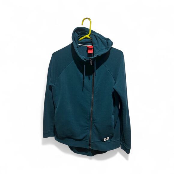 Women’s Nike Modern Cape Jacket Hoodie Teal Size Small Full Zip - Picture 3 of 4